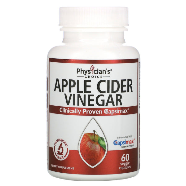 Physician's Choice, Apple Cider Vinegar, 60 Veggie Capsules - The Supplement Shop