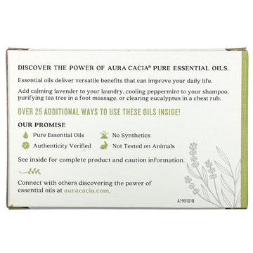 Aura Cacia, Pure Essential Oils, Discover Kit, 4 Bottles, 0.25 fl oz (7.4 ml) Each