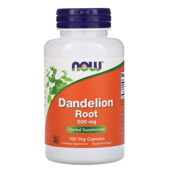 Now Foods, Dandelion Root, 500 mg, 100 Veg Capsules - The Supplement Shop