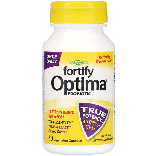 Nature's Way, Fortify Optima Probiotic, For All Ages, 35 Billion CFU, 60 Vegetarian Capsules - The Supplement Shop