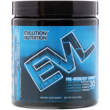 EVLution Nutrition, ENGN Pre-Workout, Blue Raz, 8.9 oz (252 g)