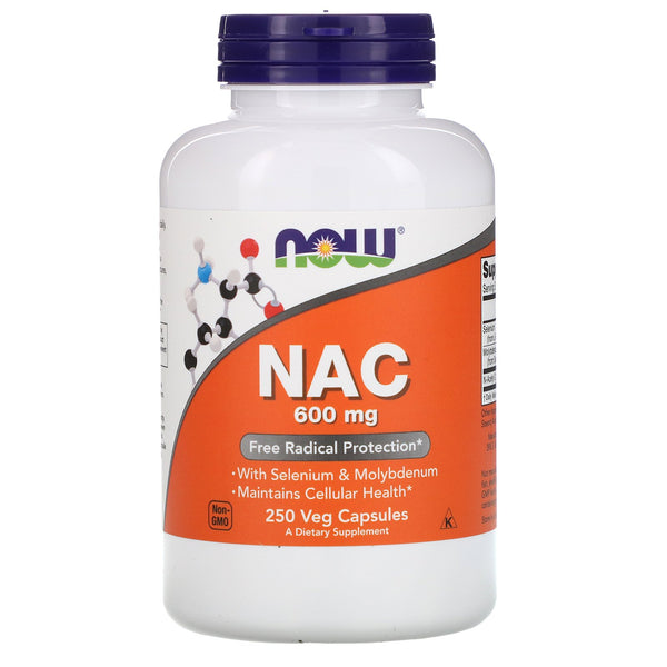 Now Foods, NAC, 600 mg, 250 Veg Capsules - The Supplement Shop