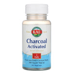 KAL, Charcoal Activated, 280 mg, 50 VegCaps - The Supplement Shop