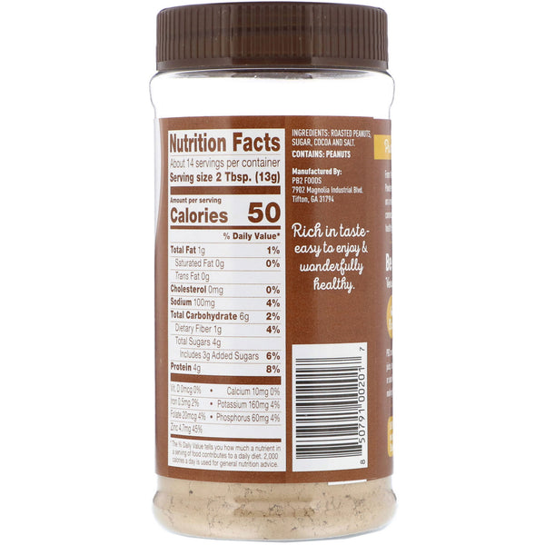 PB2 Foods, PB2, Powdered Peanut Butter with Cocoa, 6.5 oz (184 g) - The Supplement Shop