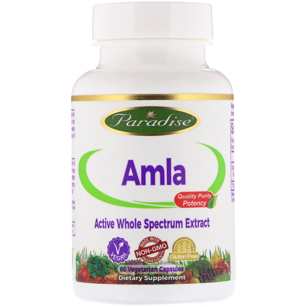 Paradise Herbs, Amla, 60 Vegetarian Capsules - The Supplement Shop