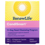 Renew Life, CandiSmart, 15-Day Yeast Cleansing Program, 2 Part Program - The Supplement Shop
