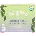 Four Sigmatic, Mushroom Matcha Latte Mix, 10 Packets, 0.21 oz (6 g) Each - The Supplement Shop