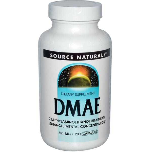 Source Naturals, DMAE, 351 mg, 200 Capsules - The Supplement Shop