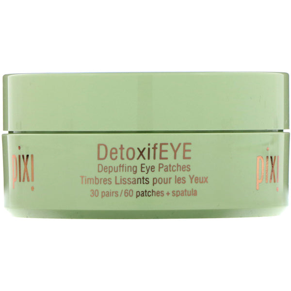 Pixi Beauty, Skintreats, DetoxifEye, Depuffing Eye Patches, 30 Pairs + Spatula - The Supplement Shop