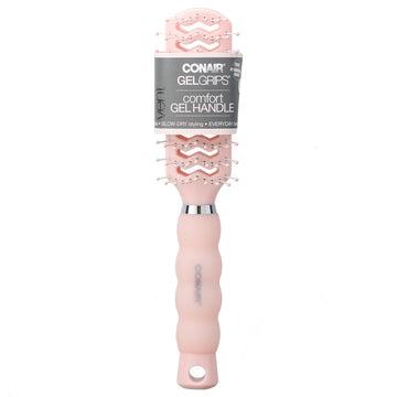 Conair, Gel Grips, Comfort Gel Handle, Vent Blow-Dry Styling Brush, 1 Brush