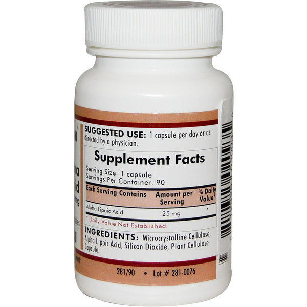 Kirkman Labs, Alpha Lipoic Acid, 25 mg, 90 Capsules - The Supplement Shop