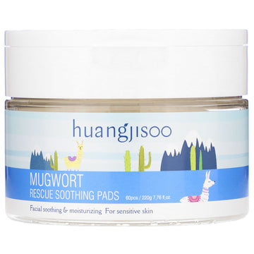 Huangjisoo, Mugwort, Rescue Soothing Pads, 60 Pads, 7.76 fl oz (220 g)