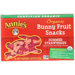 Annie's Homegrown, Organic Bunny Fruit Snacks, Summer Strawberry, 4 oz (115 g) - The Supplement Shop