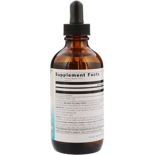 Source Naturals, Wellness Colloidal Silver, 45 PPM, 4 fl oz (118.28 ml) - The Supplement Shop