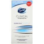 Secret, Clinical Strength Deodorant, Completely Clean, 2.6 oz (73 g) - The Supplement Shop