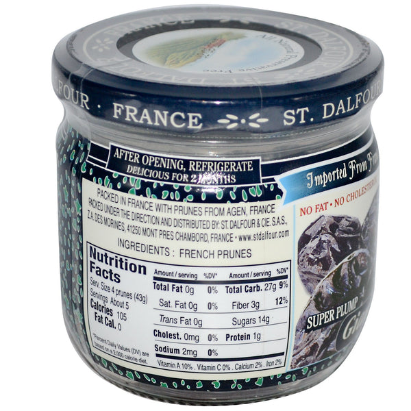 St. Dalfour, Giant French Prunes, Pitted, 7 oz (200 g) - The Supplement Shop