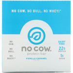 No Cow, Protein Bar, Vanilla Caramel, 12 Bars, 2.12 oz (60 g) Each - The Supplement Shop
