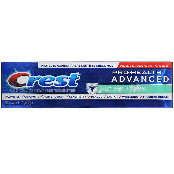 Crest, Pro Health, Advanced Fluoride Toothpaste, Gum Protection, 5.1 oz (144 g) - The Supplement Shop