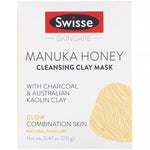 Swisse, Skincare, Manuka Honey Cleansing Clay Mask, 2.47 oz (70 g) - The Supplement Shop