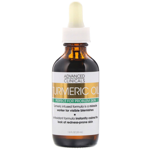 Advanced Clinicals, Turmeric Oil, Perfect for Problem Skin, 1.8 fl oz (53 ml) - The Supplement Shop