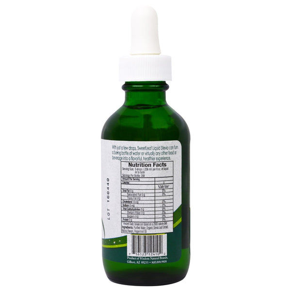 Wisdom Natural, SweetLeaf Liquid Stevia, Sweet Drops Sweetener, Peppermint, 2 fl oz (60 ml) - The Supplement Shop