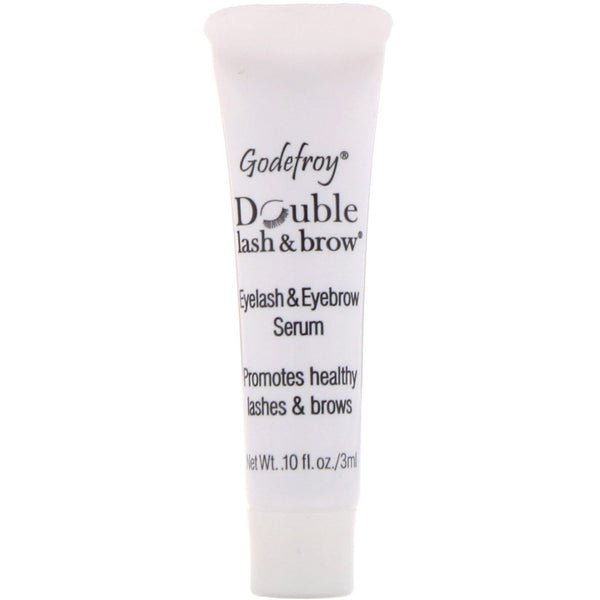 Godefroy, Double Lash & Brow, Eyelash and Eyebrow Serum, 0.1 fl oz (3 ml) - The Supplement Shop