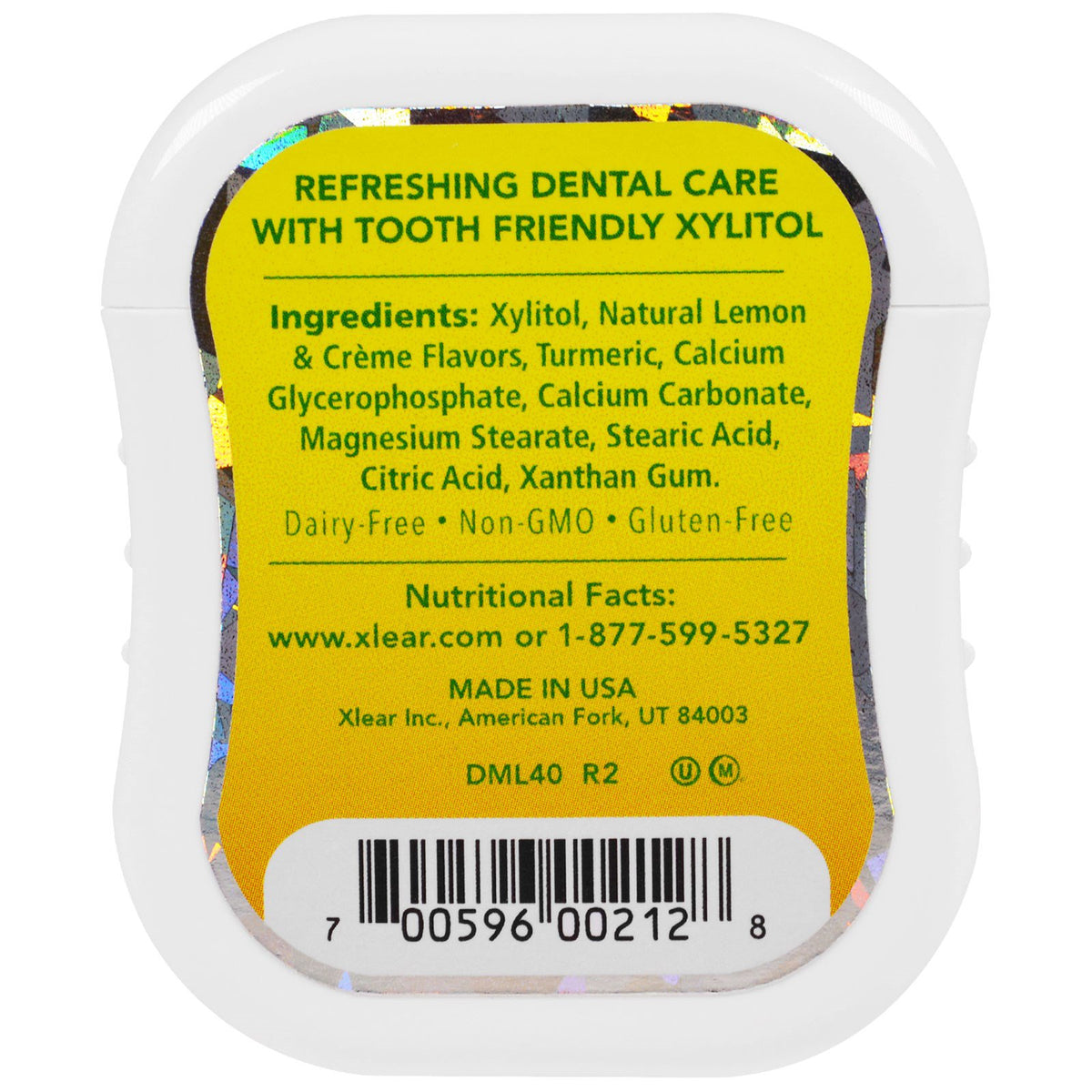 Xlear, Spry Gems, Mints, Lemon Creme, 40 Count, 25 g | The Supplement Shop