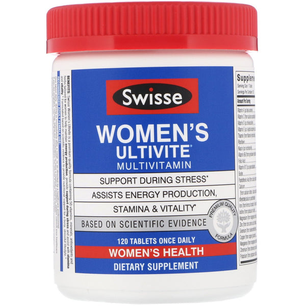 Swisse, Women's Ultivite Multivitamin, 120 Tablets - The Supplement Shop