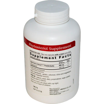 Kyolic, Aged Garlic Extract Phytosterols, Cholesterol Support Formula 107, 240 Capsules
