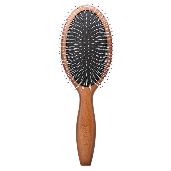 Conair, Tangle Pro Detangler, Normal & Thick Hair, Wood Cushion Hair Brush, 1 Brush - The Supplement Shop