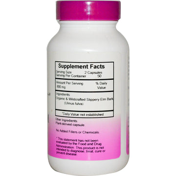 Christopher's Original Formulas, Slippery Elm Bark, 400 mg, 100 Vegetarian Caps