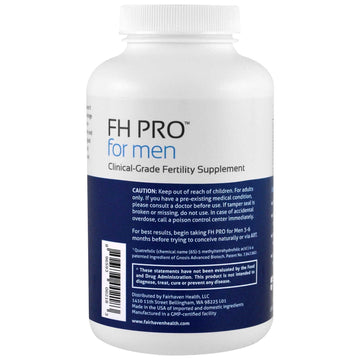 Fairhaven Health, FH Pro for Men, Clinical Grade Fertility Supplement, 180 Capsules