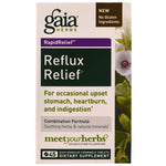 Gaia Herbs, Reflux Relief, 45 Easy Dissolve Chewable Tablets - The Supplement Shop