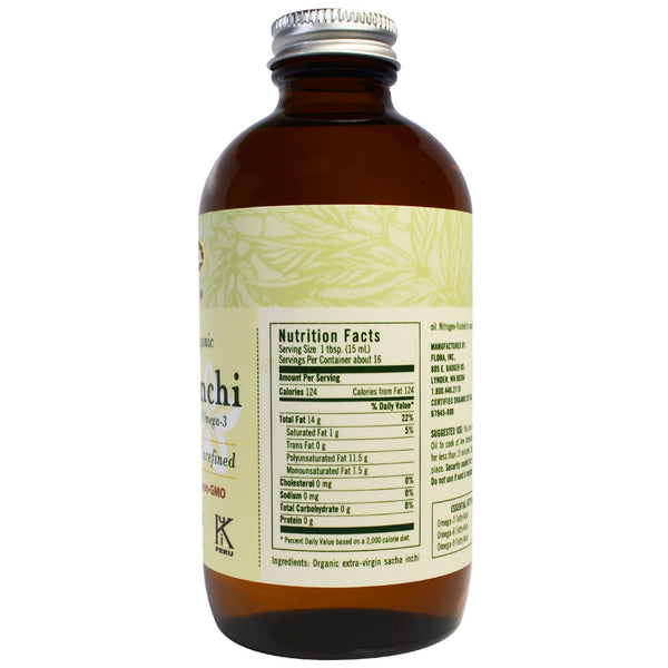 Flora, Organic Sacha Inchi, Pure Premium Oil, 8.5 fl oz (250 ml) - The Supplement Shop