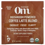 Om Mushrooms, Mushroom Powered Coffee Latte Blend, 10 Packets, 0.28 oz (8 g) Each - The Supplement Shop