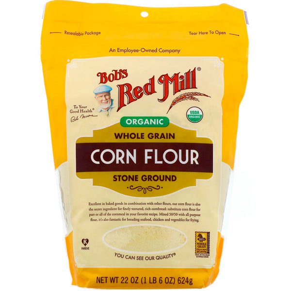 Bob's Red Mill, Organic Corn Flour, Whole Grain, 22 oz (624 g) - The Supplement Shop