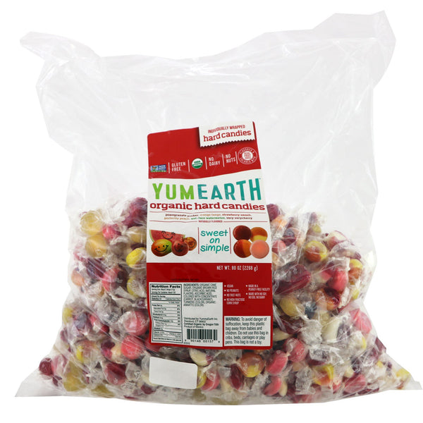 YumEarth, Organic Hard Candies, Assorted Flavors, 5 lbs (2268 g) - The Supplement Shop
