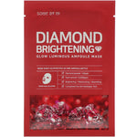 Some By Mi, Glow Luminous Ampoule Mask, Diamond Brightening, 10 Sheets, 25 Each - The Supplement Shop