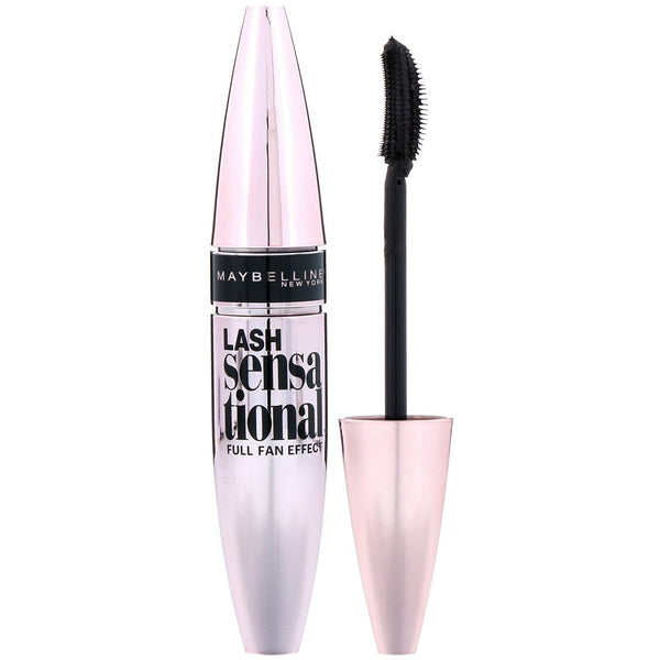 Maybelline, Lash Sensational Mascara, 253 Blackest Black, 0.32 fl oz (9.5 ml) - The Supplement Shop