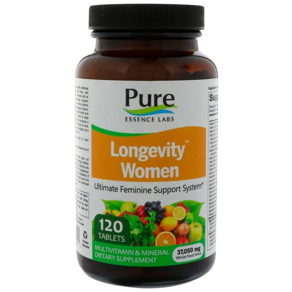 Pure Essence, Longevity Women, 120 Tablets - The Supplement Shop