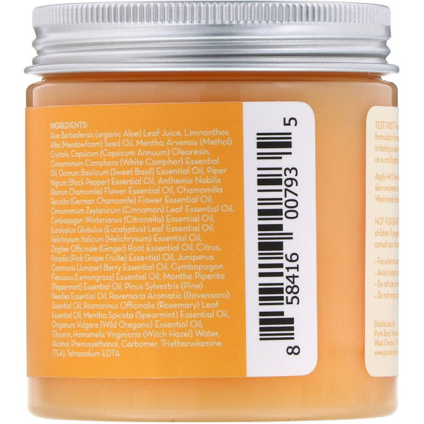 Pure Body Naturals, Maximum Strength Hot Cream, 8.8 fl oz (250 g) - The Supplement Shop