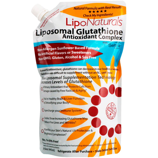 Lipo Naturals, Liposomal Glutathione Antioxidant Complex with Setria, 15 oz (443 ml) - The Supplement Shop