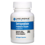 Lake Avenue Nutrition, Serrapeptase, Proteolytic Enzyme, 120,000 SPUs, 30 Veggie Capsules - The Supplement Shop