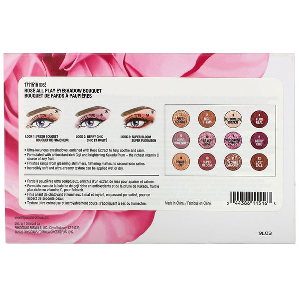 Physicians Formula, Rose All Play, Eyeshadow Bouquet, Rose, 0.48 oz (13.7 g) - The Supplement Shop