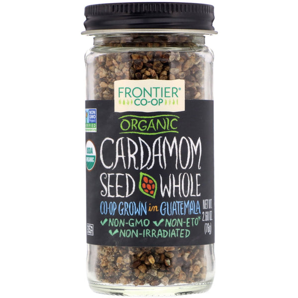 Frontier Natural Products, Organic Cardamom Seed, Whole, 2.68 oz (76 g)