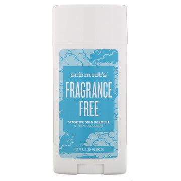 Schmidt's, Natural Deodorant, Sensitive Skin Formula, Fragrance Free, 3.25 oz (92 g)