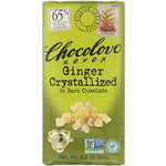 Chocolove, Ginger Crystallized in Dark Chocolate, 65% Cocoa, 3.2 oz (90 g) - The Supplement Shop