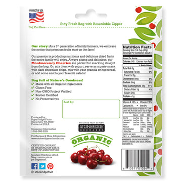 Stoneridge Orchards, Organic Montmorency Cherries, 4 oz (113 g)