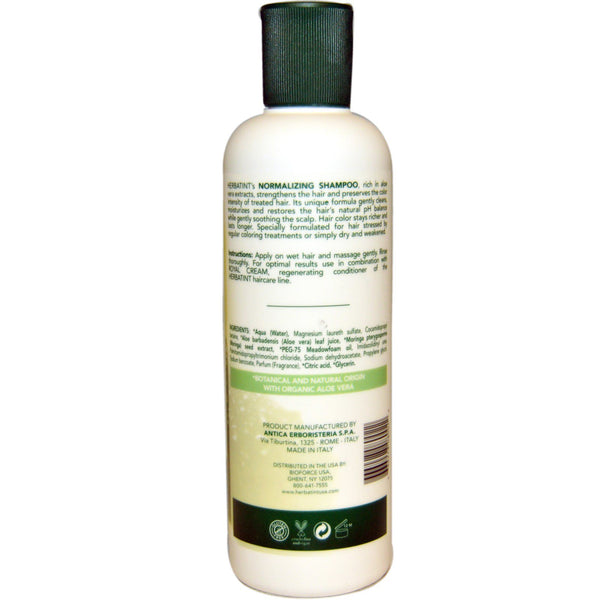 Herbatint, Normalizing Shampoo, Aloe Vera, 8.79 fl oz (260 ml) - The Supplement Shop