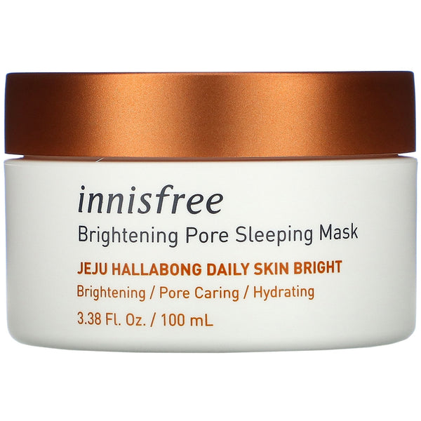 Innisfree, Jeju Hallabong Daily Skin Bright, Brightening Pore Sleeping Mask, 3.38 fl oz (100 ml) - The Supplement Shop